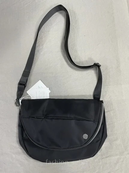 LL Women Shoulder Bag Outdoor Sports Travel Phone Coin Purse Chest Pack Bag Adjustable Crossbody Bags Funny Pack Messenger Bags 5L Black